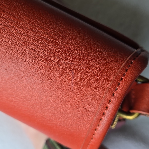 Vintage COACH 9954 Prairie Bag RARE Red - Picture 6 of 13